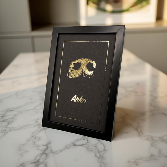 Gold-Abdruck für Nase oder Pfote 10x15cm